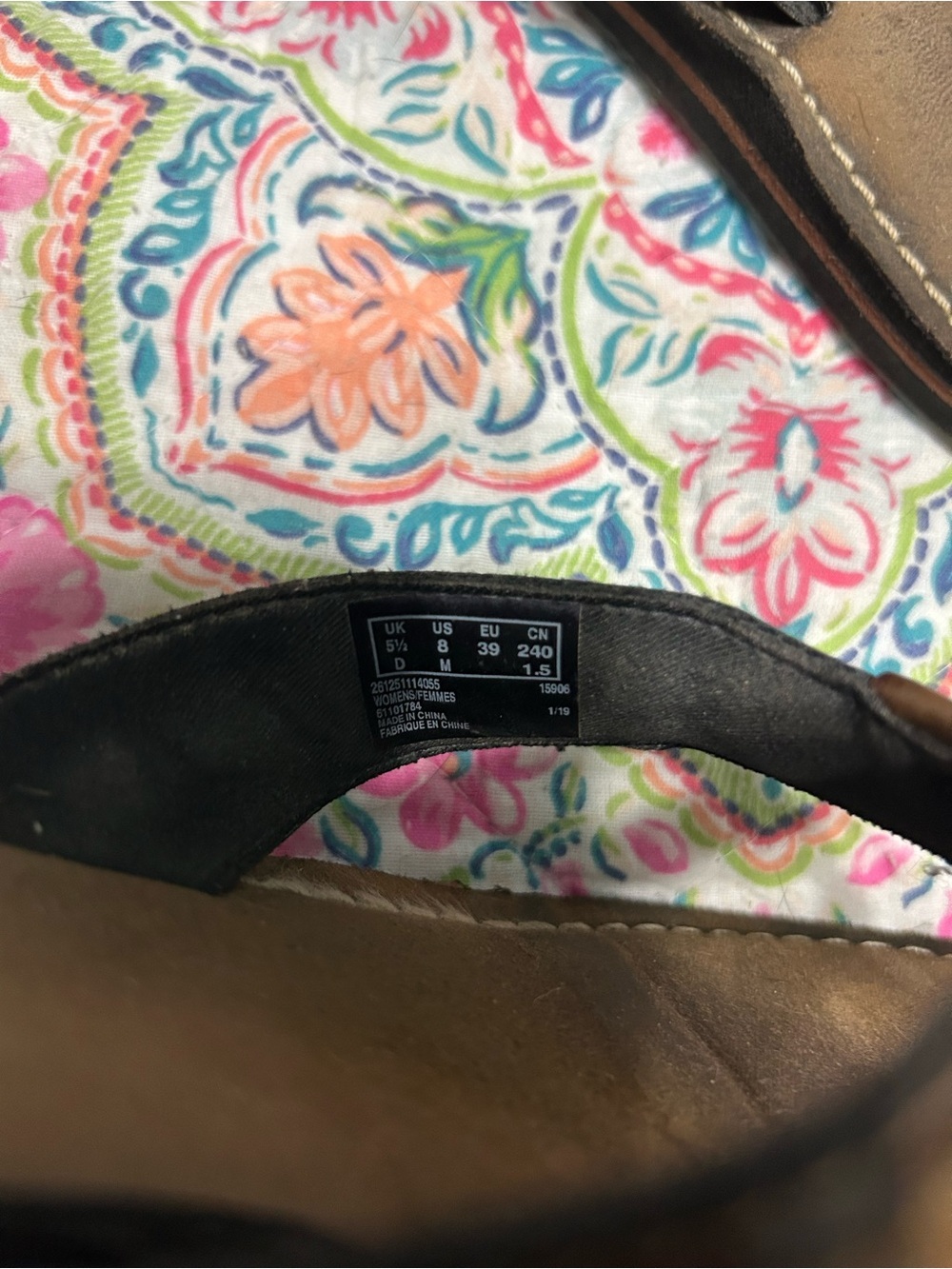 Clark’s artisan collection suede leather braided Sandals thong size 8 - Picture 6 of 6